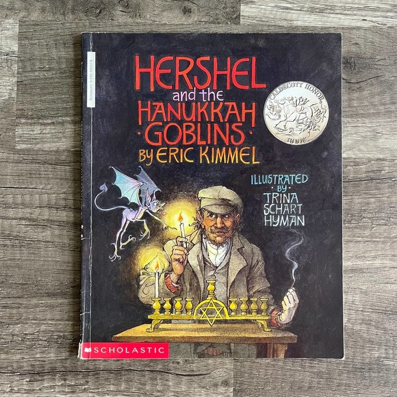 HERSHEL AND THE HANUKKAH GOBLINS by ERIC KIMMEL | SCHOLASTIC TRINA SCHART HYMAN - Picture 1 of 6